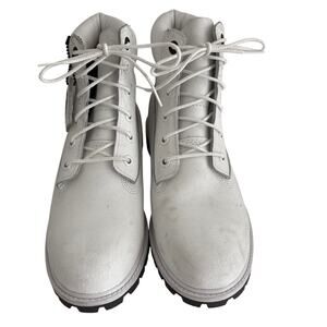 Timberland White Helcor Leather Waterproof Insulated Hiking Boots Combat Unisex